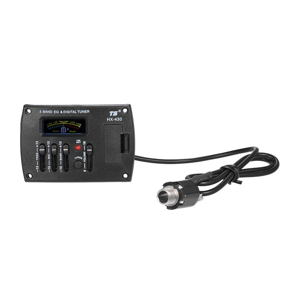 

Acoustic Guitar 3 Bands EQ Equalizer Preamp Piezo Pickup System with LCD Dispaly Digital Tuner