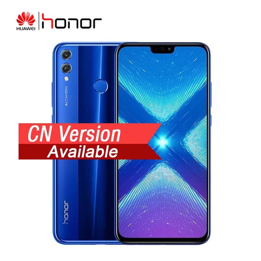 

HUAWEI HONOR 8X CN Version Android 8.1 4G LTE Smartphone 4GB RAM 64GB ROM 6.5'' 2.2GHz Octa Core 20MP 3750mAh Mobile Phone