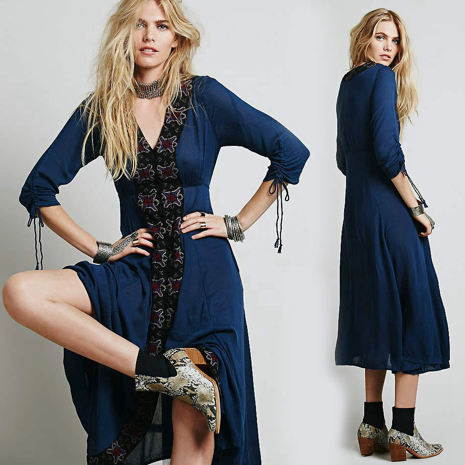 Buy boho dress Womens Long Bohemian Dress Summer Big