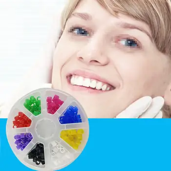 

160Pcs/set Dental Instrument Rings Silicone Code Rings Autoclavable Hygienist Disinfection Orthodontic Circle Tool 8 Colors