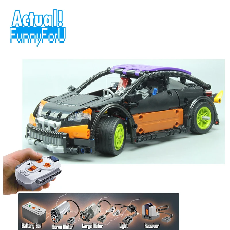 

LEPIN 20053 Hatchback Type R Technic Model Building Blocks Bricks Toys For Kids Model 640PCS Compatible with legoINGly 21001