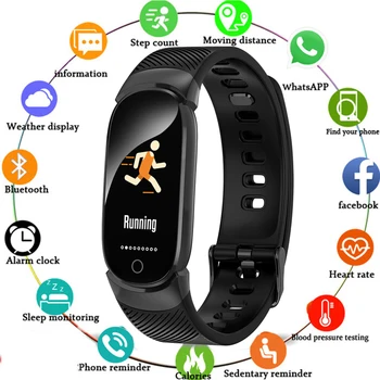 

2019 Newest Smart Bracelet Fitness Wristband Activity Tracker Heart Rate Monitor Pedometer Blood Pressure Spo2 Waterproof Sleep