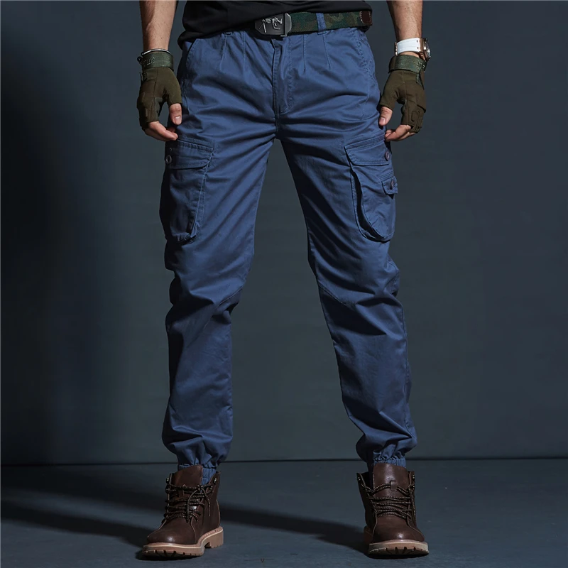 blue cargo pants mens