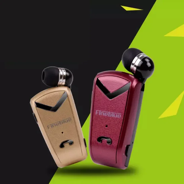 FULAIKATE Wireless Earphone Fashion Clip on Handsfree Bluetooth Headset with Mic for iPhoneXs Max xiaomi Samsung Note9
