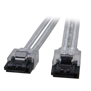 

10inch 6Gb/s SATA3 Serial ATA DATA cable with latch Locking for PC laptop SATA 3.0 SATAIII 6Gbps HDD Hard Drive Disk/SSD- Silver