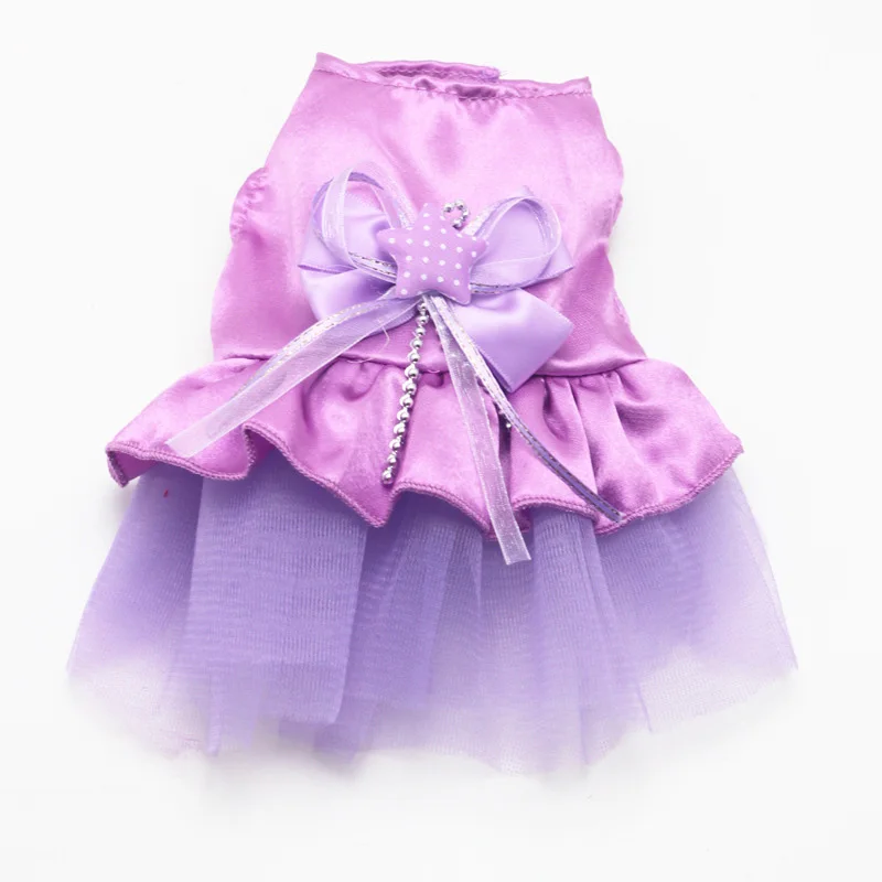 

2018 Pet Clothes Mini Lace Dress Dogs Princess Dresses Wedding Dress For Small Dog Clothing