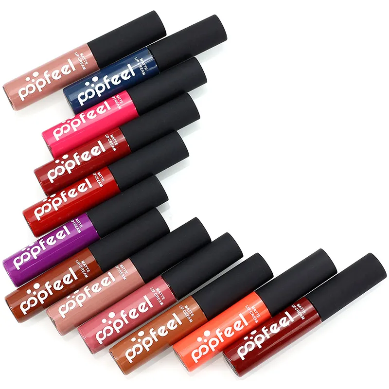 

Tint Liquid Lipstick Long Lasting Matte Lip Gloss Velvet Waterproof Lips Makeup Lipgloss Cosmetics Hot Mdf