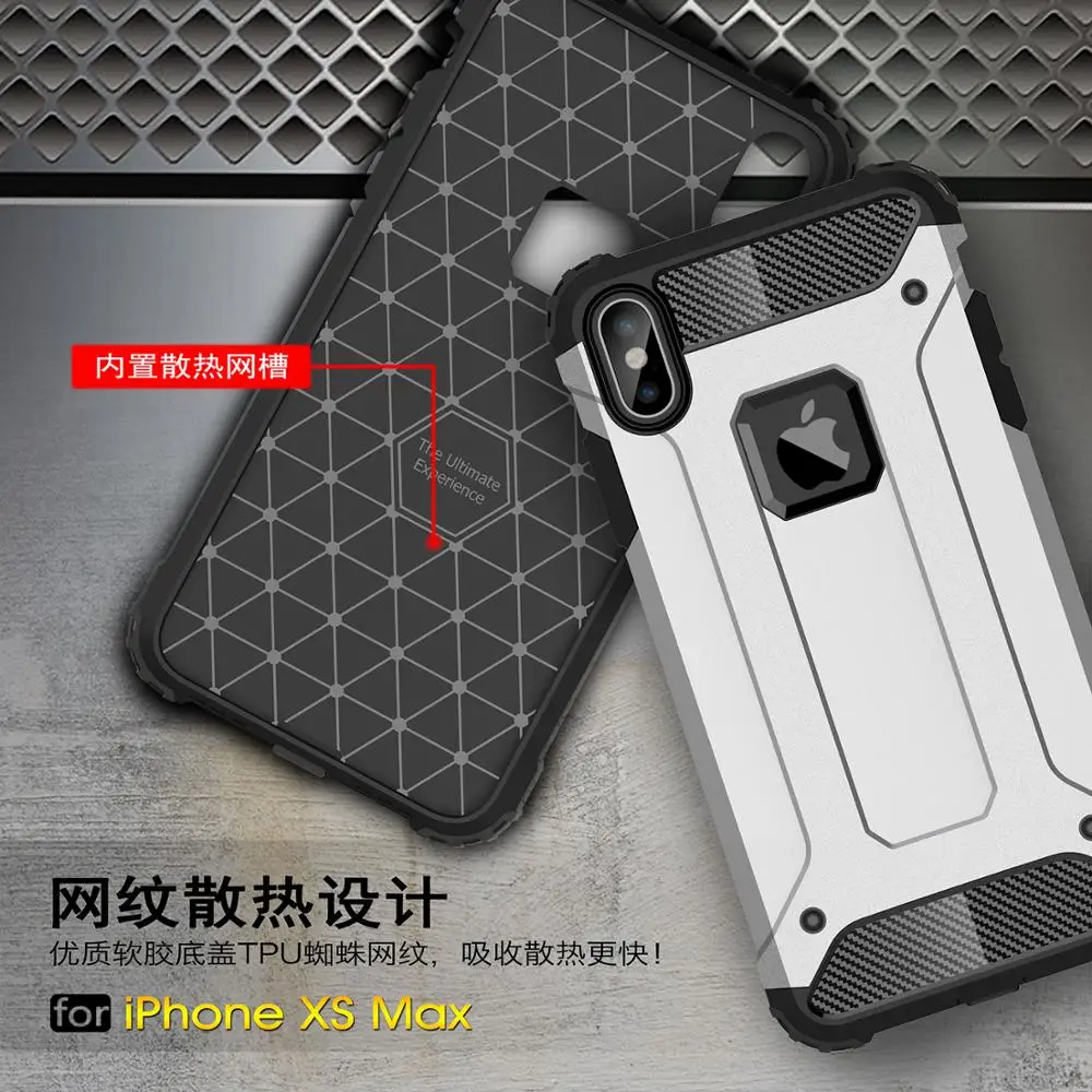 Бампер для iPhone 11 Pro XS MAX X XR 8 7 6S Plus 5s SE Гибридный Жесткий ПК силиконовый прочная