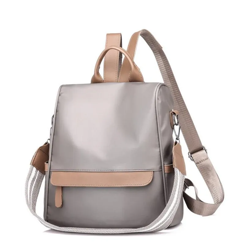 

Women Backpacks Nylon Waterproof Casual School Backpack for Teenage Girl Female Shoulder Bag Anti-theft design Bags