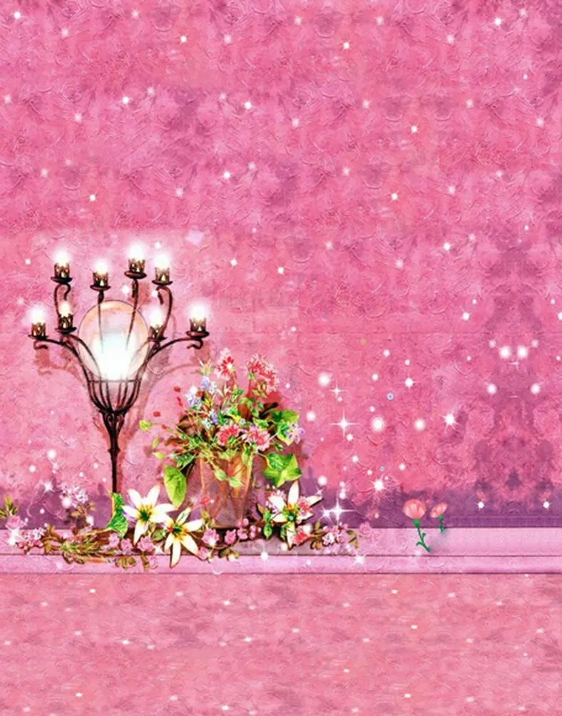 

5x7ft Romantic World Cartoon Flowers Photography Backdrops Photo Props Studio Background