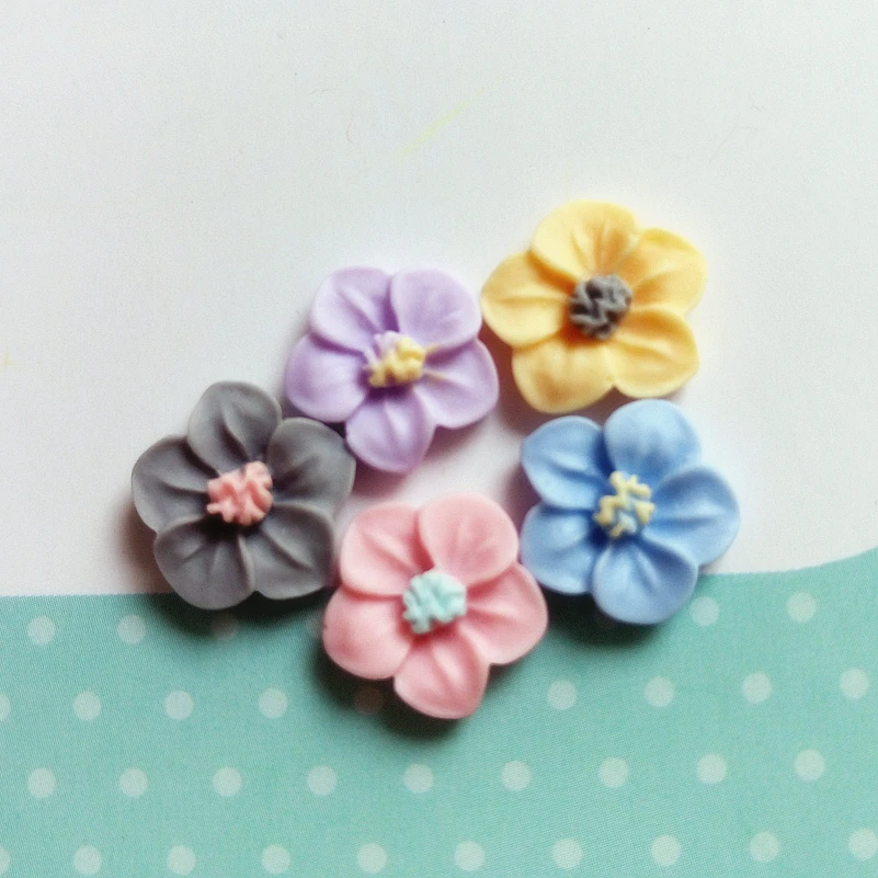 resin flatback flower