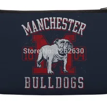 Винтаж темно-синий и красный бульдог шаблон для печати на заказ небольшая косметичка браслет Сумочка