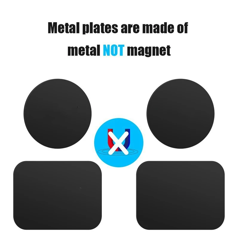 XMXCZKJ Универсальный Набор для замены металлической пластины для магнитного автомобильного держателя телефона, крепление металлической пластины, магнитный держатель для iphone samsung