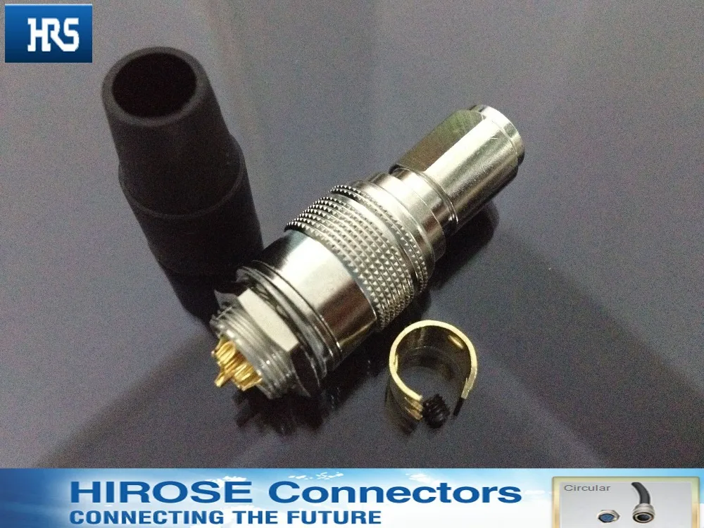 

Metal circular plug self-locking connector, hirose connector plug socket HR10A-10R-7s/HR10A 7p-7P, 7pin plug socket.