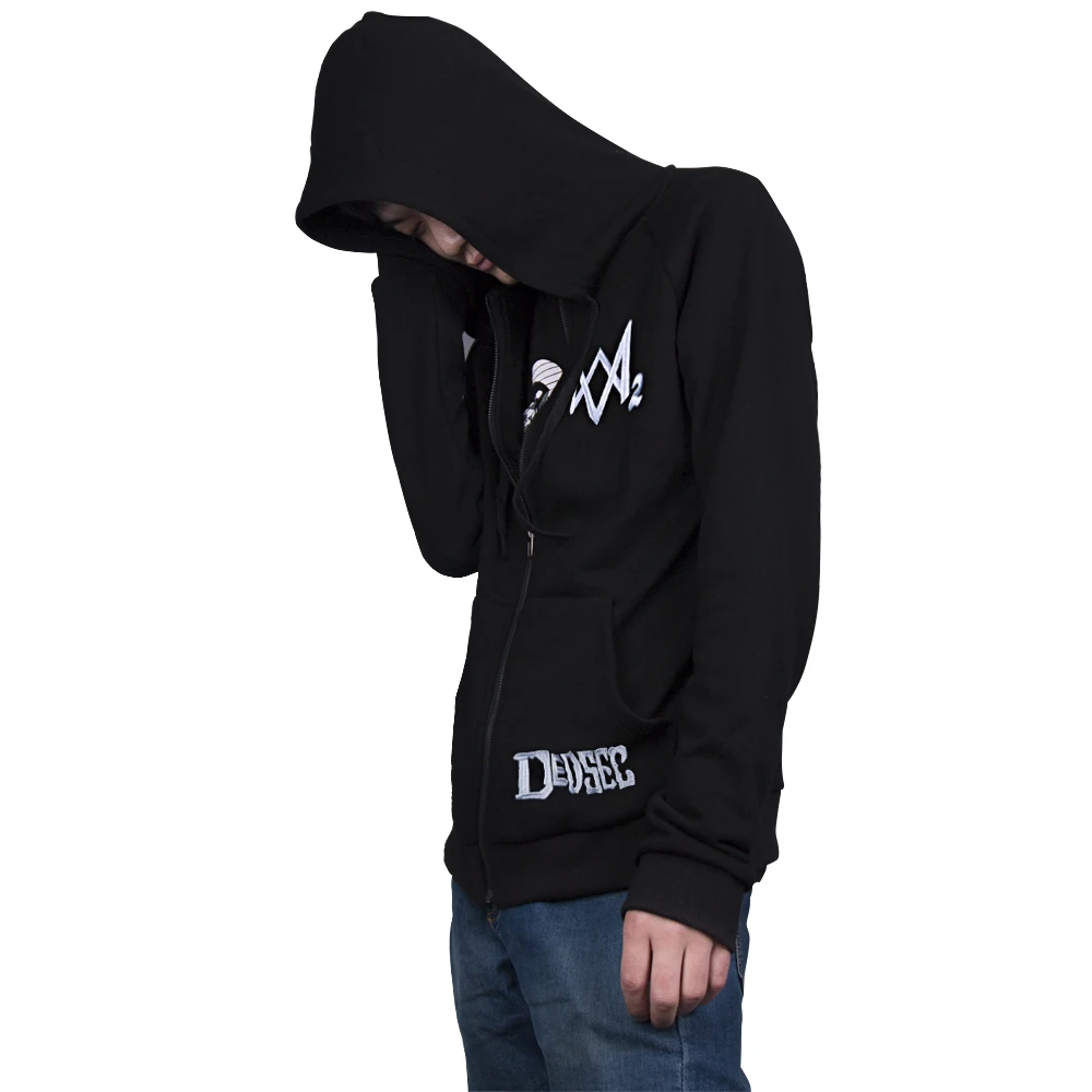 Game Watch Dogs 2 DedSec 100% Cotton Sweatshirts Men's Hoodies Long Sleeve Jackets Cosplay Costume Halloween Christmas Gift (5)
