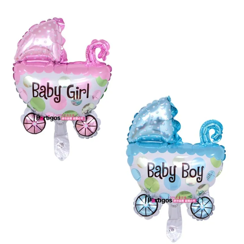 1PC Baby Stroller Foil Balloons Baby Shower Baby Carriage Boy Girl Baby Balloon Inflatable Toys Children Birthday Party Decor