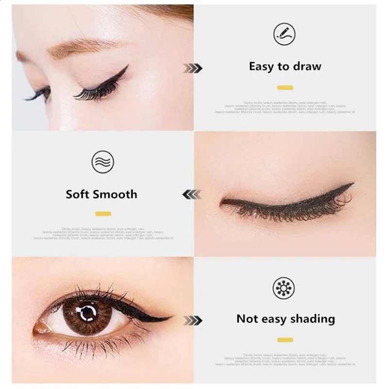Brand Double Easy to wear makeup eyeliner pen Fast dry liquid,Long-lasting cosmetics eyeliner,Nature makeup eye cream.eyeshadow Brand Double Easy to wear makeup eyeliner pen Fast dry liquid,Long-lasting cosmetics eyeliner,Nature makeup eye cream.eyeshadow