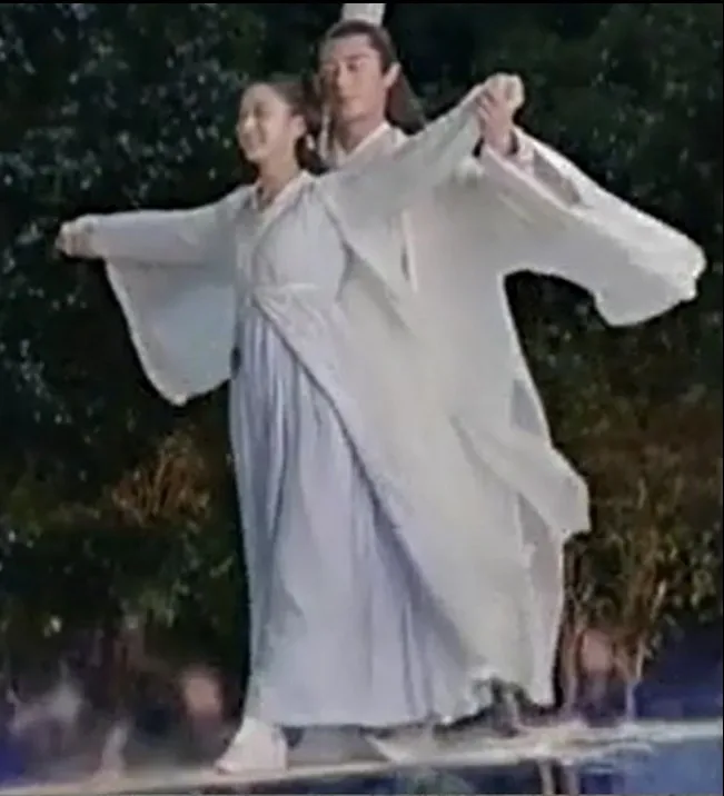 Китайский традиционный ханьфу женский костюм династии Цин для мужчин Национальный китайский костюм для танцев с цветами - Цвет: color13