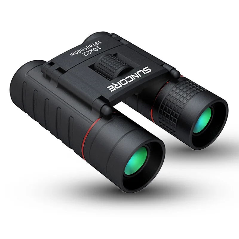 مصغرة صغيرة الاتفاق 10X22 مناظير خفيفة الوزن للطي جيب حجم مناظير للحفلات مسرح أوبرا المشي التخييم السفر