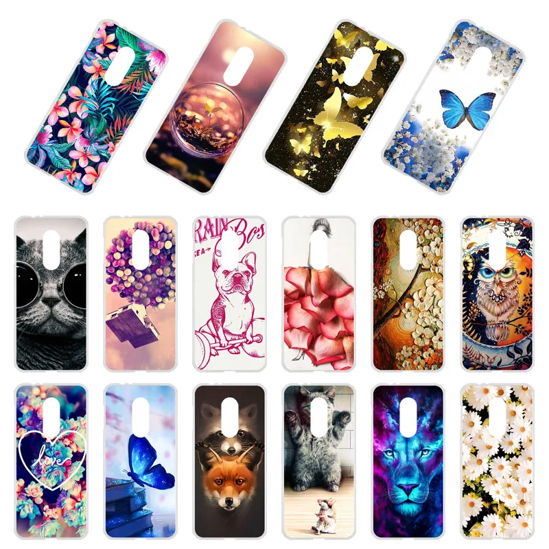 

Phone Case For Alcatel 3 Cases Silicone Animal Flower Bumper On The For Alcatel 3 2018 5052Y 5052D 5.5 inch Cover Fundas Coque