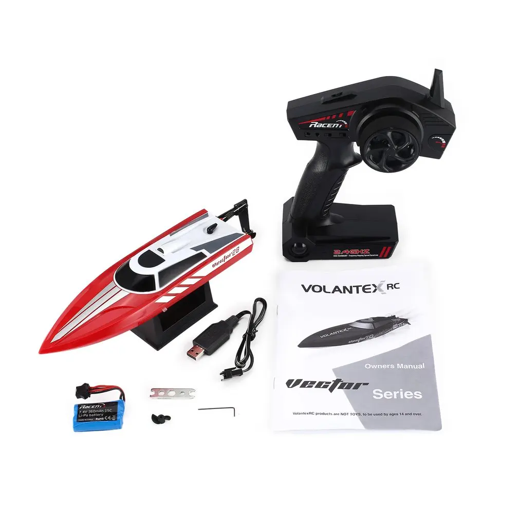 

795-1 28km/h 2.4G Brushed High Speed RC Remote Control Racing Boat Speedboat Ship with Water Cooling System for Kids Gift