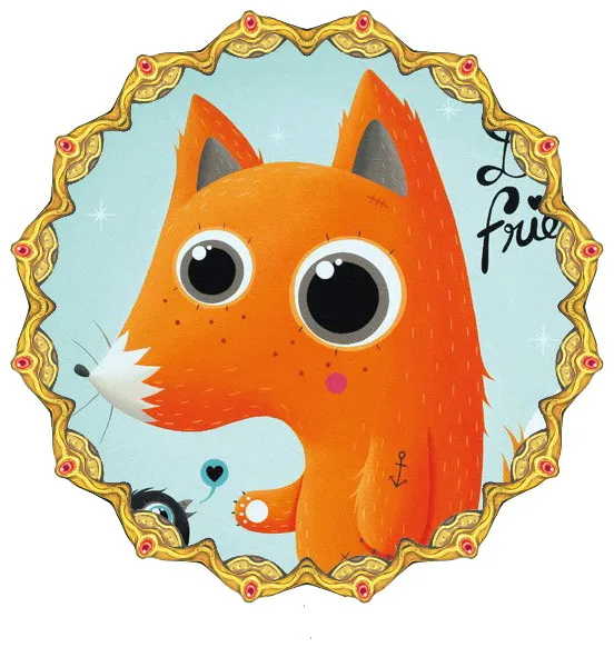 

5D Diy Diamond Painting Cross Stitch Red Fox With Two Eyes 3D Diamond Embroidery Full Round Mosaic Decoration Resin Sticker Kits