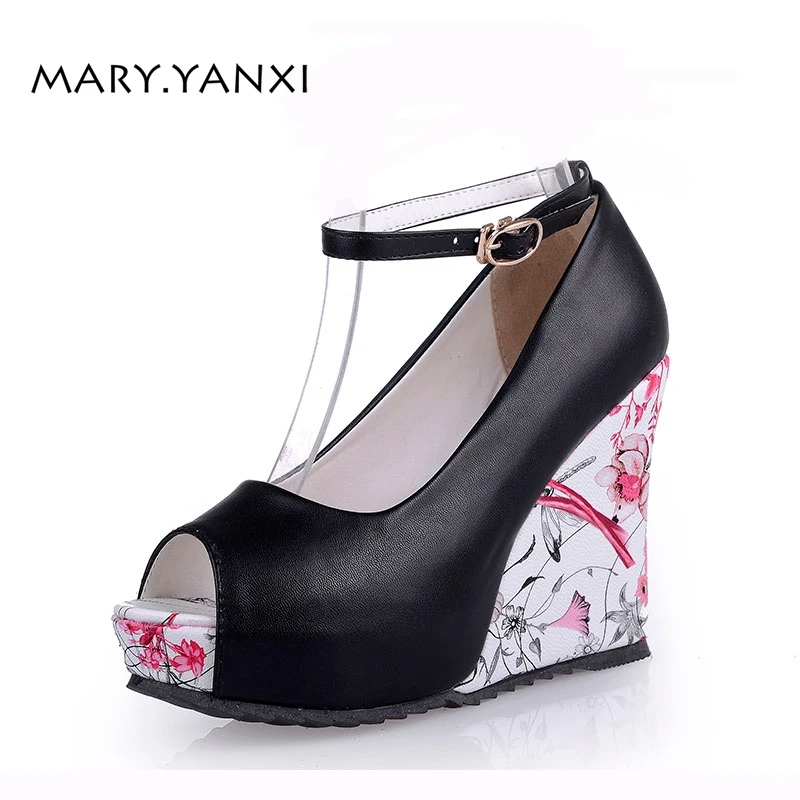 automne Talons Casual forme Partie Apricot noir Lady Plate Plus Toe Solide La Printemps Mode blanc Femmes Super Coins beige Haute Pompes Chaussures Taille Talon Peep I7gmYf6byv