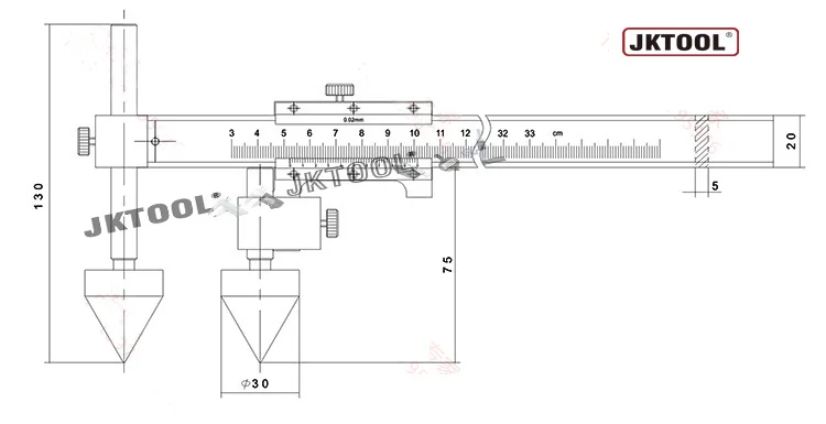 center gauge drawingTB