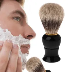 Для мужчин щетка для бритья имитация барсук волос с пластиковой ручкой для бритья Парикмахерская инструмент