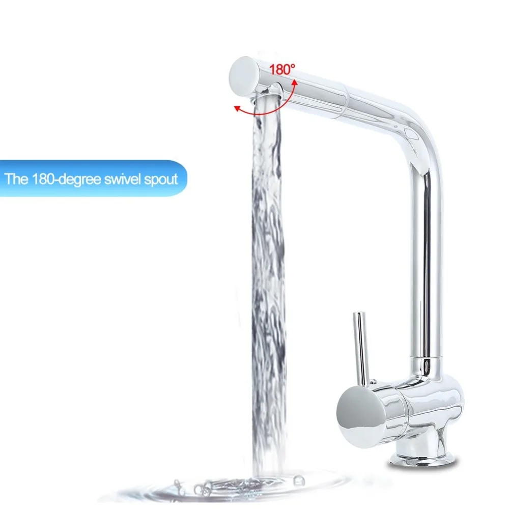 

Low Pressure Extensible Kitchen Faucet Household Sink Mixer Tap Hot Cold Water Tap Swivel Pull Out Faucet Kitchen Parts