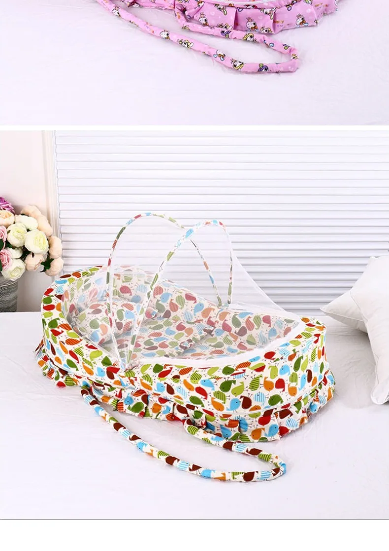 Летние детские кроватки сетки кроватка москитная колыбель с защитой от насекомых чистая для детской кроватки складной постельное белье для новорожденных малышей защитная сетка москитная сетка
