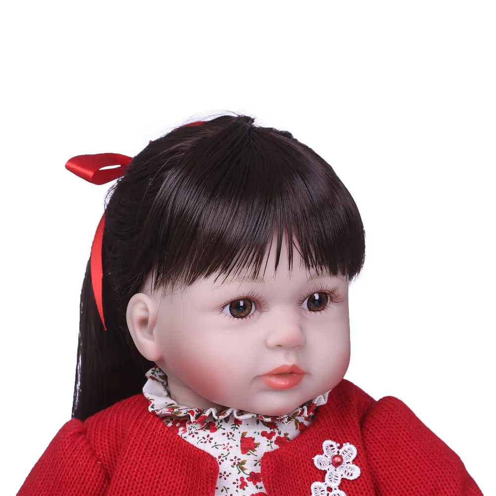 NPK 58 см Силиконовая Reborn baby doll Bebes reborn Boneca Realista модные детские куклы для принцессы малыша кукла подарок