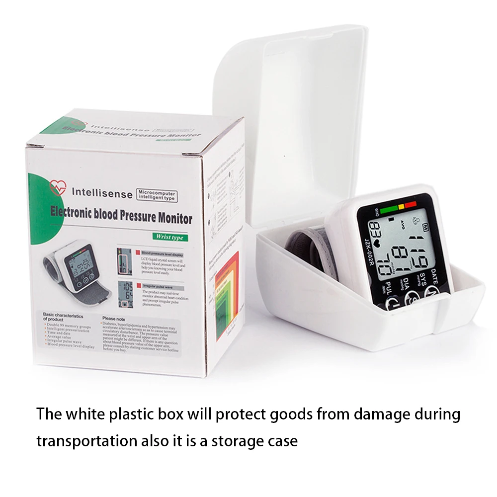 Automatic Blood Pressure Monitor Tonometer Medical Equipment Wrist Apparatus for Measuring Pressure Heart Rate Monitor 5