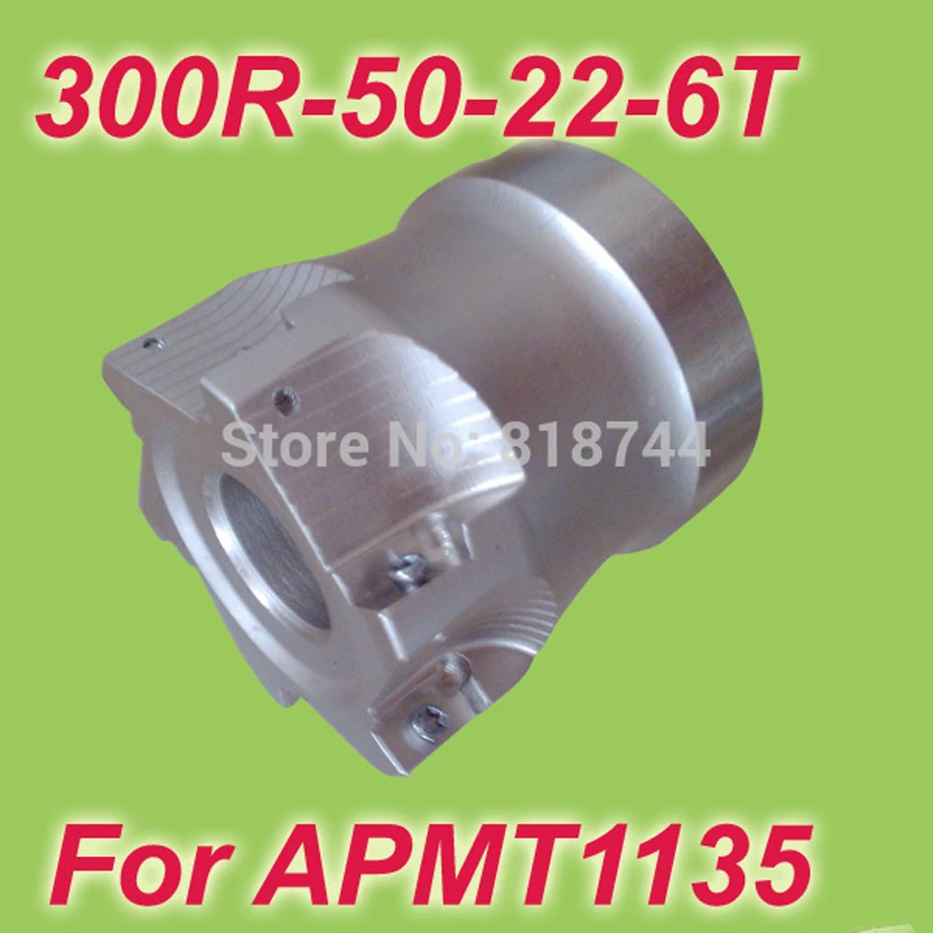 

Free Shiping 300R-50-22-6T 90 Degree 6 Flute High Positive Face Mill 50mm 2" For APMT1135 Used From 300R 75 Degree Cutters