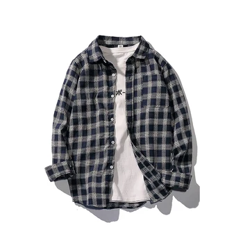 

Funny Men Shirt Casual Long Sleeve Summer Cotton Men Shirt 2019 Casual Dress Hawaiian Shirt Plaid Streetwear Tops Streetwear