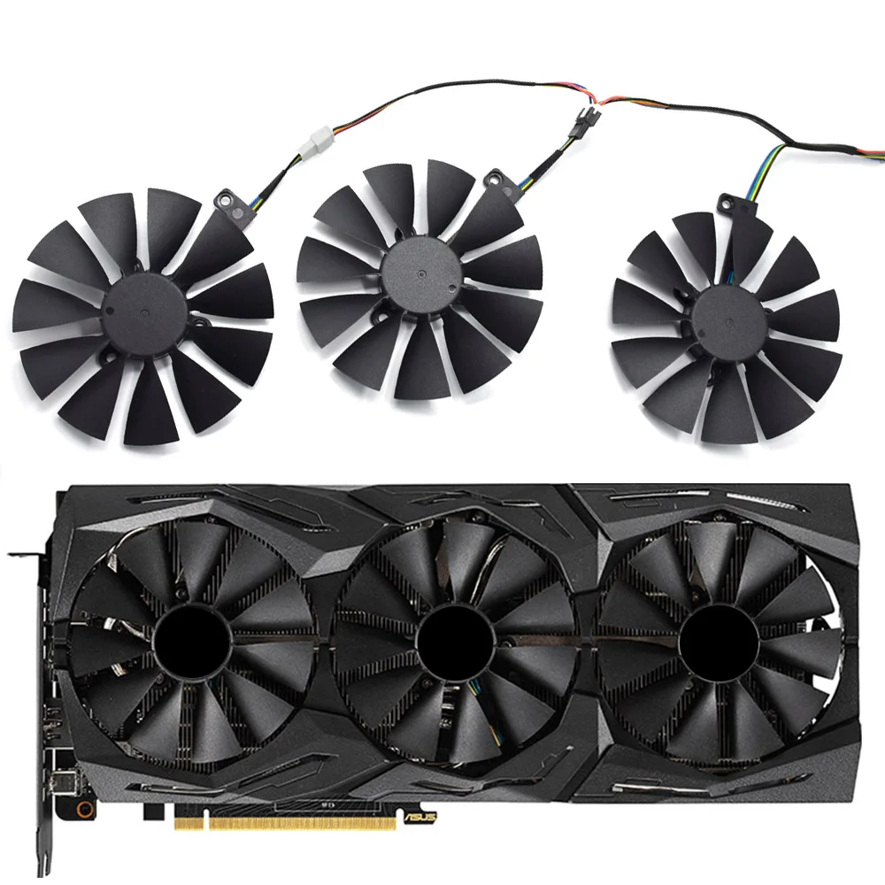 88mm T129215SL Cooling Fan For ASUS ROG-STRIX-RTX-2070-O8G-GAMING 5Pin Cooler