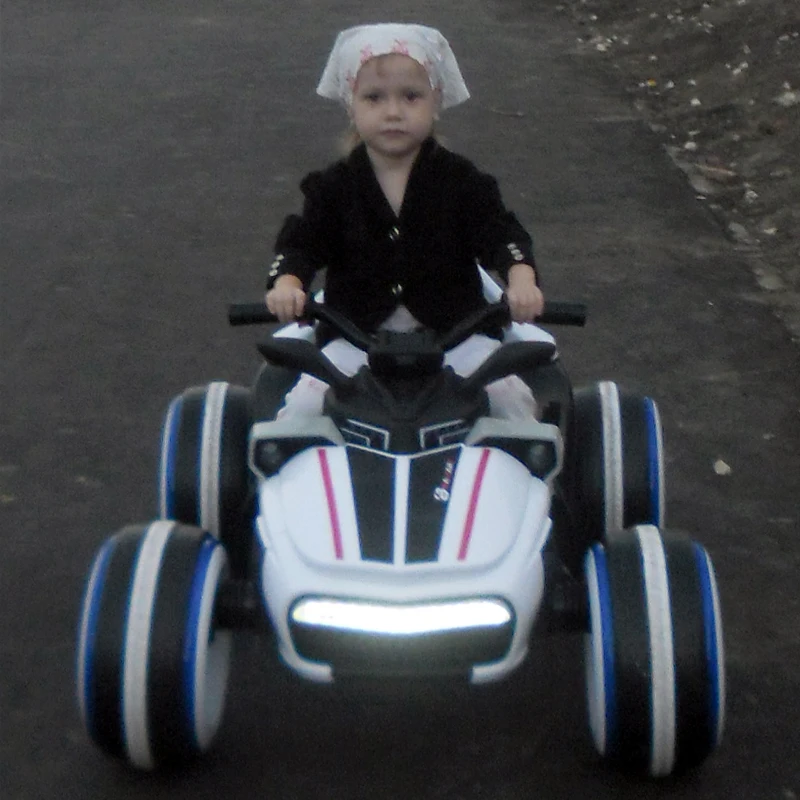 

Hot Sales! children baby electric remote control car four-wheeled luminous motorcycle big vehicles Precious gift for children