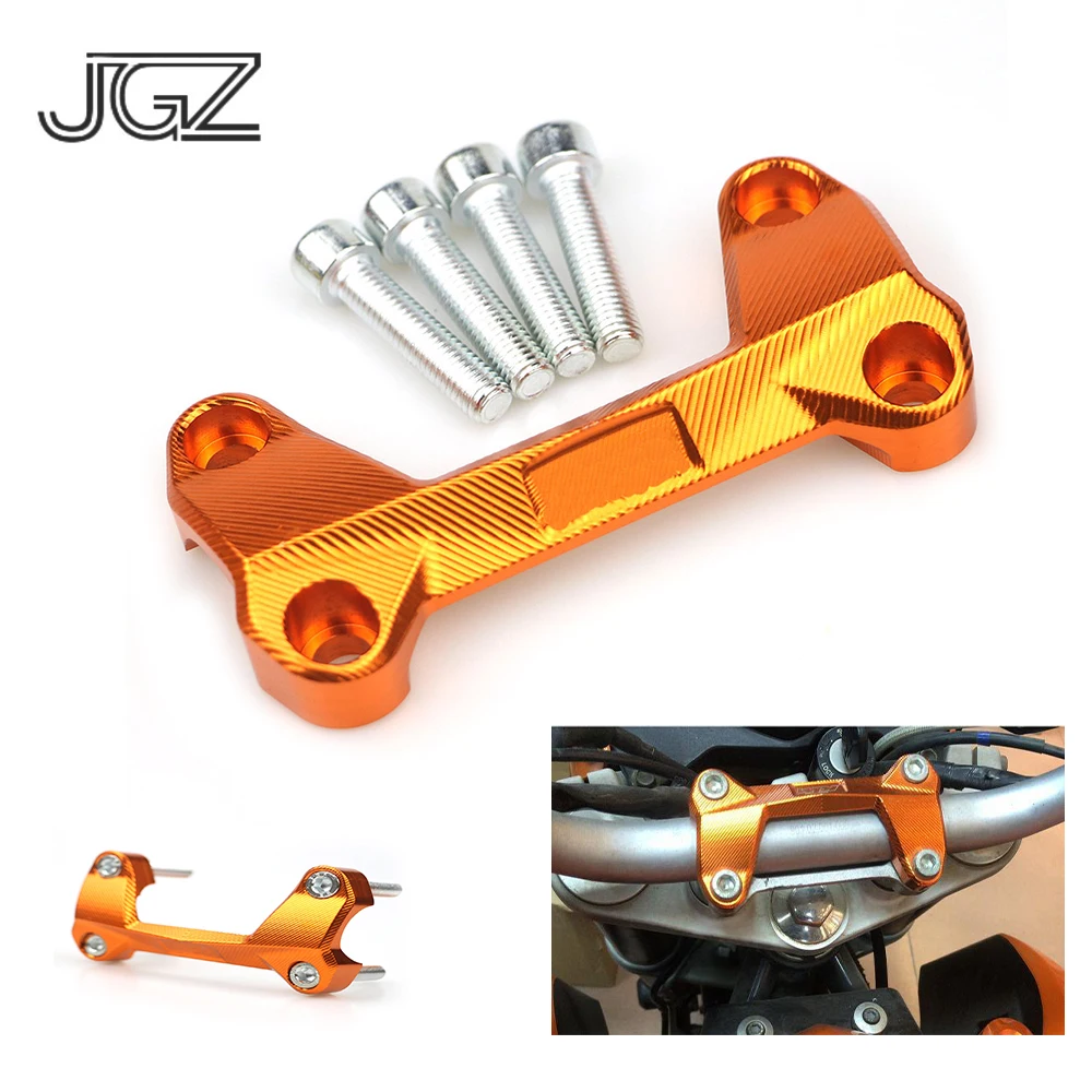 Оранжевый для KTM Duke 125 200 390 2013 2014 2015 2016 мотоцикла CNC алюминий руль подъемники зажим