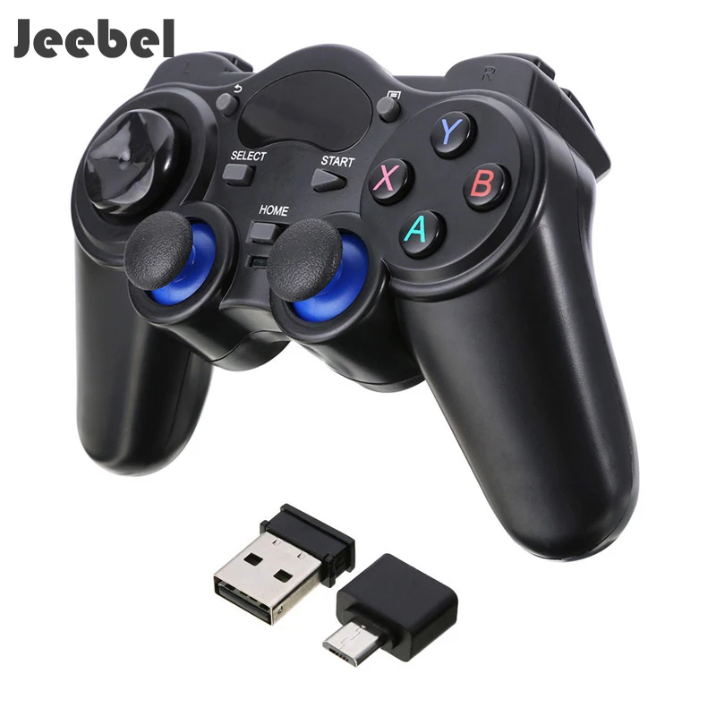 Jeebel геймпад Android беспроводной 2 4G Джойстик контроллер Smart TV Box ПК ноутбук с Mirco USB OTG
