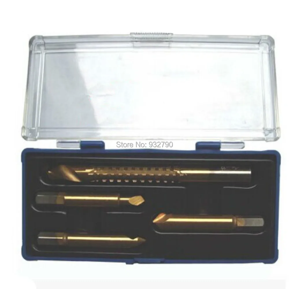 Новый 4 Шт. HSS4241 Ti Винт Extractor Easy Out Дрель И Набор Направляющих Сломанной Ржавые