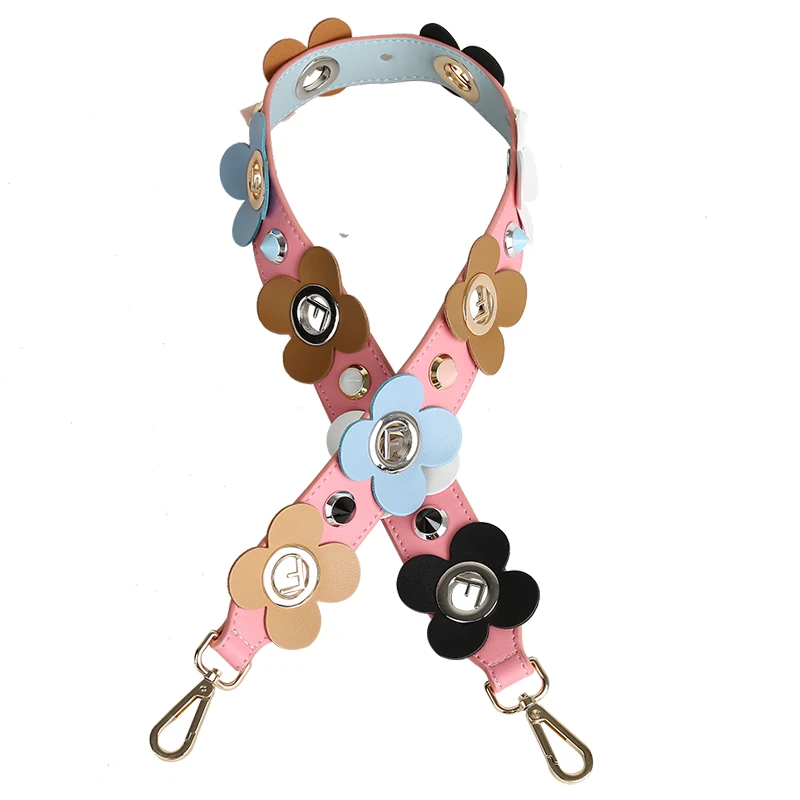 

New bag wide shoulder strap single shoulder strap wild Messenger bag with accessories female bag accessories bag strap