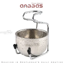 Уникальный дизайн из нержавеющей стали для бритья щетка подставка и чаша от Anbbas