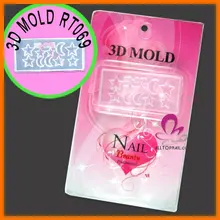 3D акриловый трафарет для маникюра для дизайна ногтей, продается за лот из 70 штук