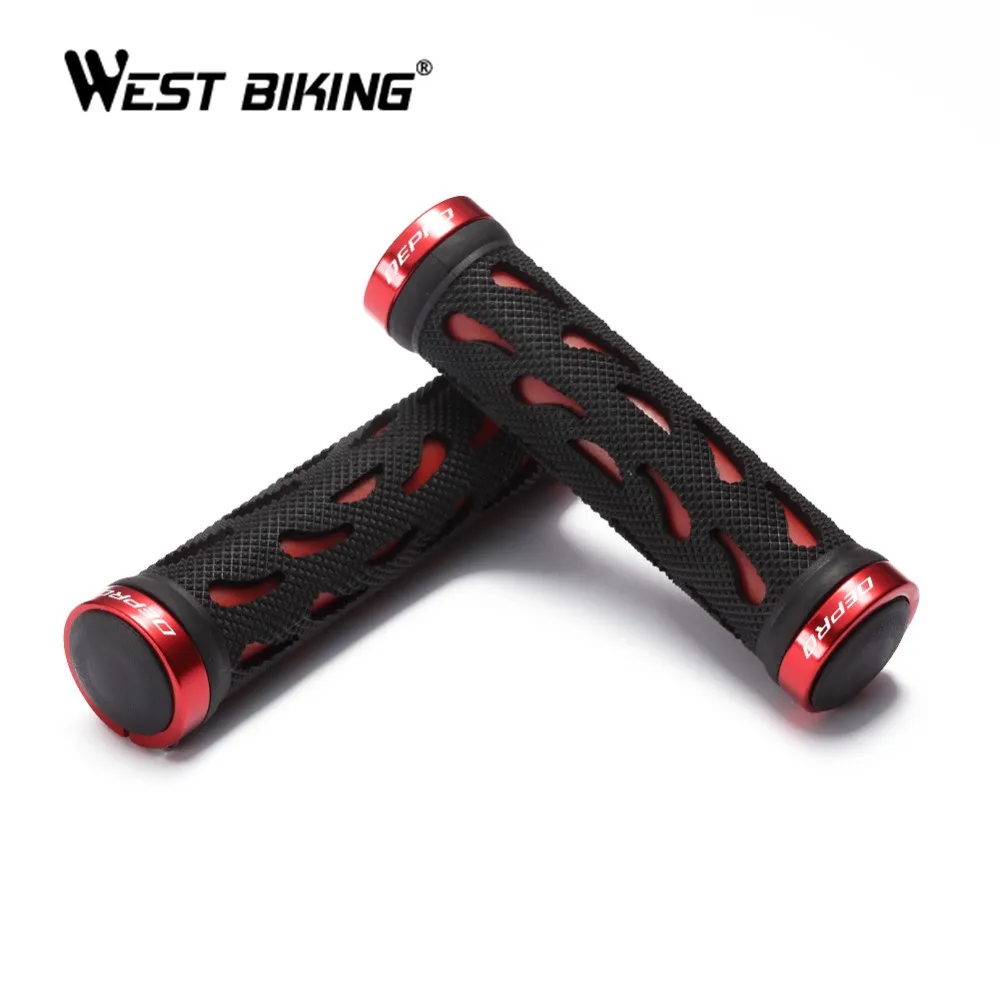 WEST BIKING Bike Handlebar Grip Rubber Grips Lock On Cycling Handlebars