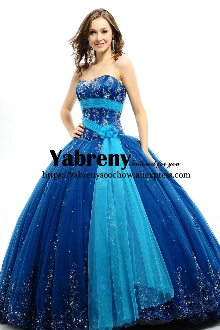 New arrival Beautiful Royal Blue Quinceanera Dresses Ball Gown