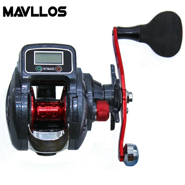 Mavllos Digital LED Display Bait Casting Fishing Reel Left Right Hand