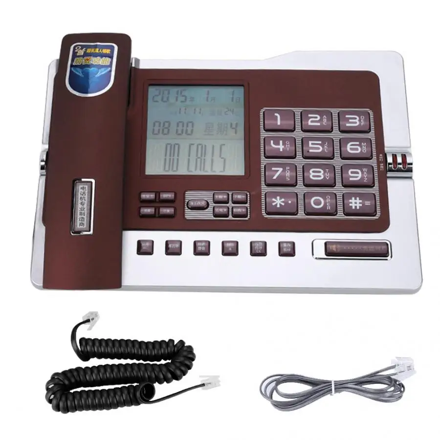 G026 простой стиль стационарный телефон стационарный Настольный телефон для домашнего офиса Настольный - Цвет: Красный