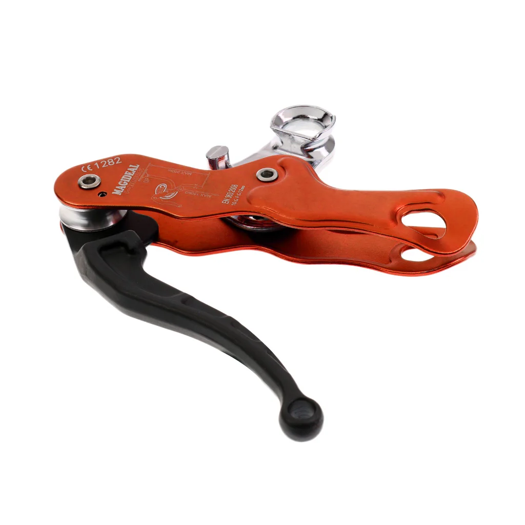 Profissional do Belay do Descender da Parada Dobro da Auto-travagem para a Engrenagem de Salvamento do Equipamento da Árvore da Escalada para a Única Corda de 10-12mm Dispositivo Escalada para Única da a