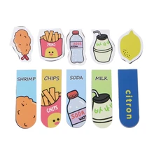 1 Набор/2 шт Высокое качество Мультфильм Металлические Магнитные Закладки Примечание Канцтовары для записей книга марка