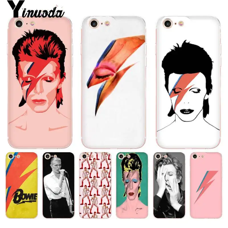 Чехол Yinuoda David Bowie оболочка аксессуары для телефона чехол iPhone 8 7 6 6S Plus X 5 5S SE 5C XS XR